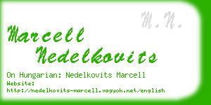 marcell nedelkovits business card